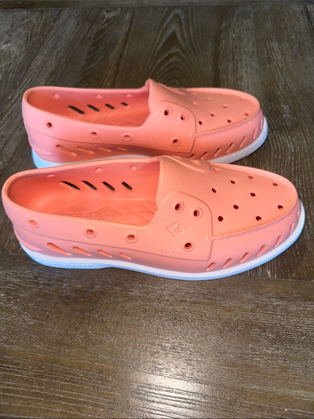 Sperry NWOT Float Boat Coral Pink Slip-On Water Shoes Size 8 Lightweight EVA